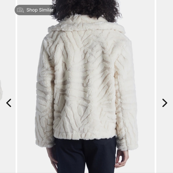 French Connection Bobby Borg Classic Cream Cropped Jacket - Picture 4 of 7